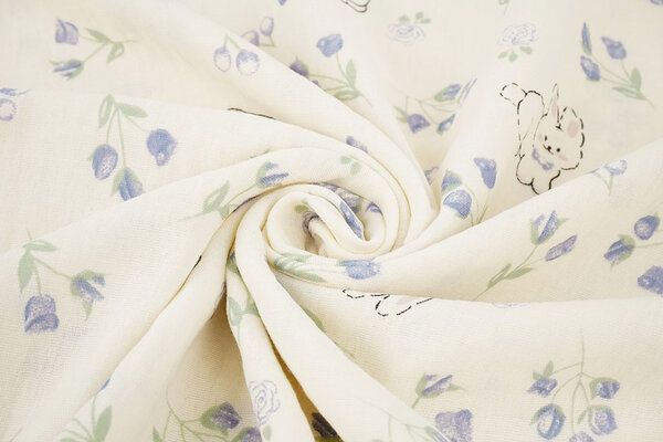 Double Gauze Bunny Bluebell Double Gauze Bunny Bluebell