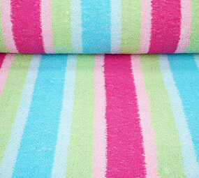 Oeko-Tex® Frottee Multi Streifen Oeko-Tex® Frottee Multi Streifen