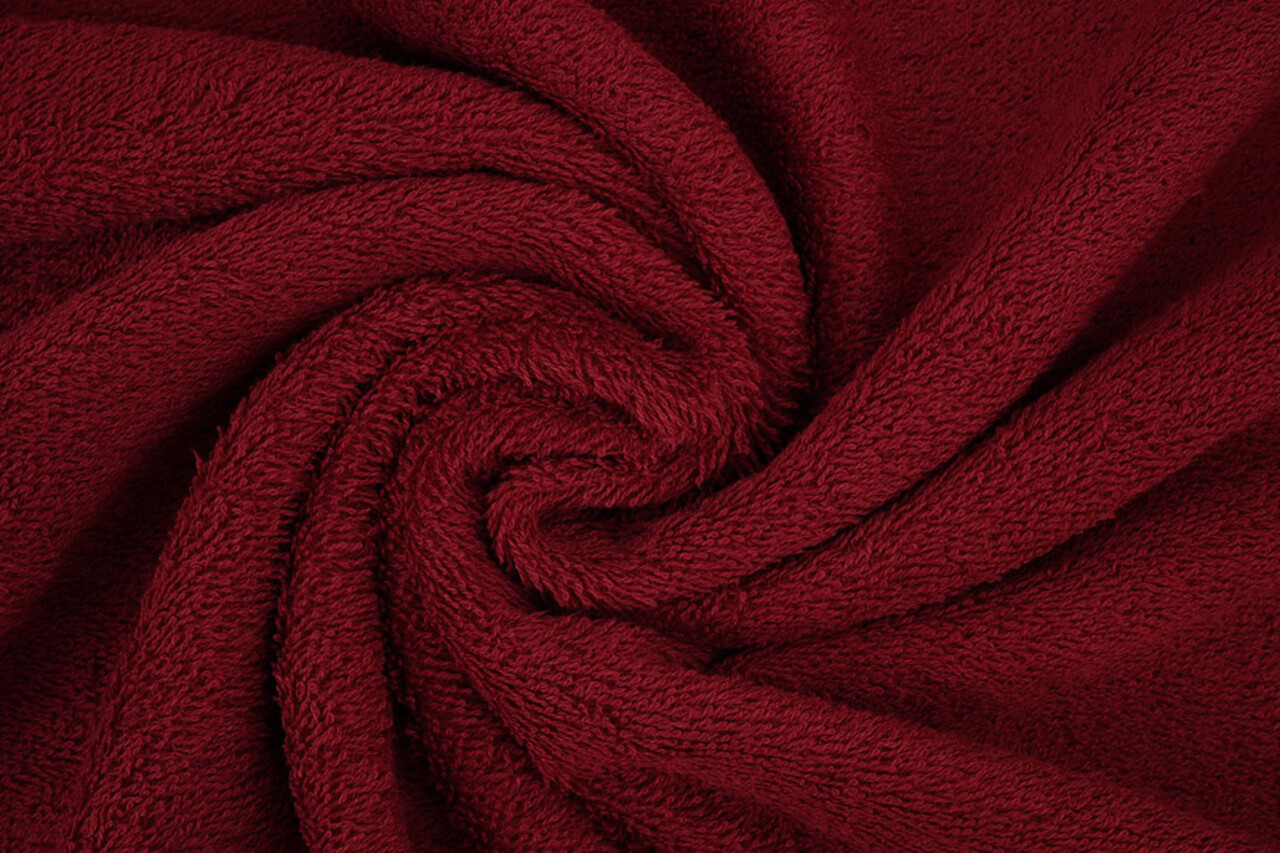 Oeko-Tex® Tissu Éponge Rouge Foncé Oeko-Tex® Tissu Éponge Rouge Foncé