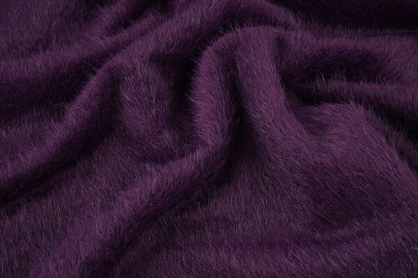 Flauschiger Alpaka Aubergine Flauschiger Alpaka Aubergine