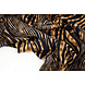 Fine Crêpe Zebora Navy - Brown Fine Crêpe Zebora Navy - Brown