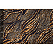 Fine Crêpe Zebora Navy - Brown Fine Crêpe Zebora Navy - Brown