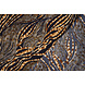Fine Crêpe Zebora Navy - Brown Fine Crêpe Zebora Navy - Brown