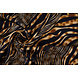 Fine Crêpe Zebora Navy - Brown Fine Crêpe Zebora Navy - Brown