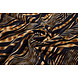 Fine Crêpe Zebora Navy - Brown Fine Crêpe Zebora Navy - Brown