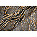 Feiner Crêpe Zebora Schwarz - Hellbraun Feiner Crêpe Zebora Schwarz - Hellbraun