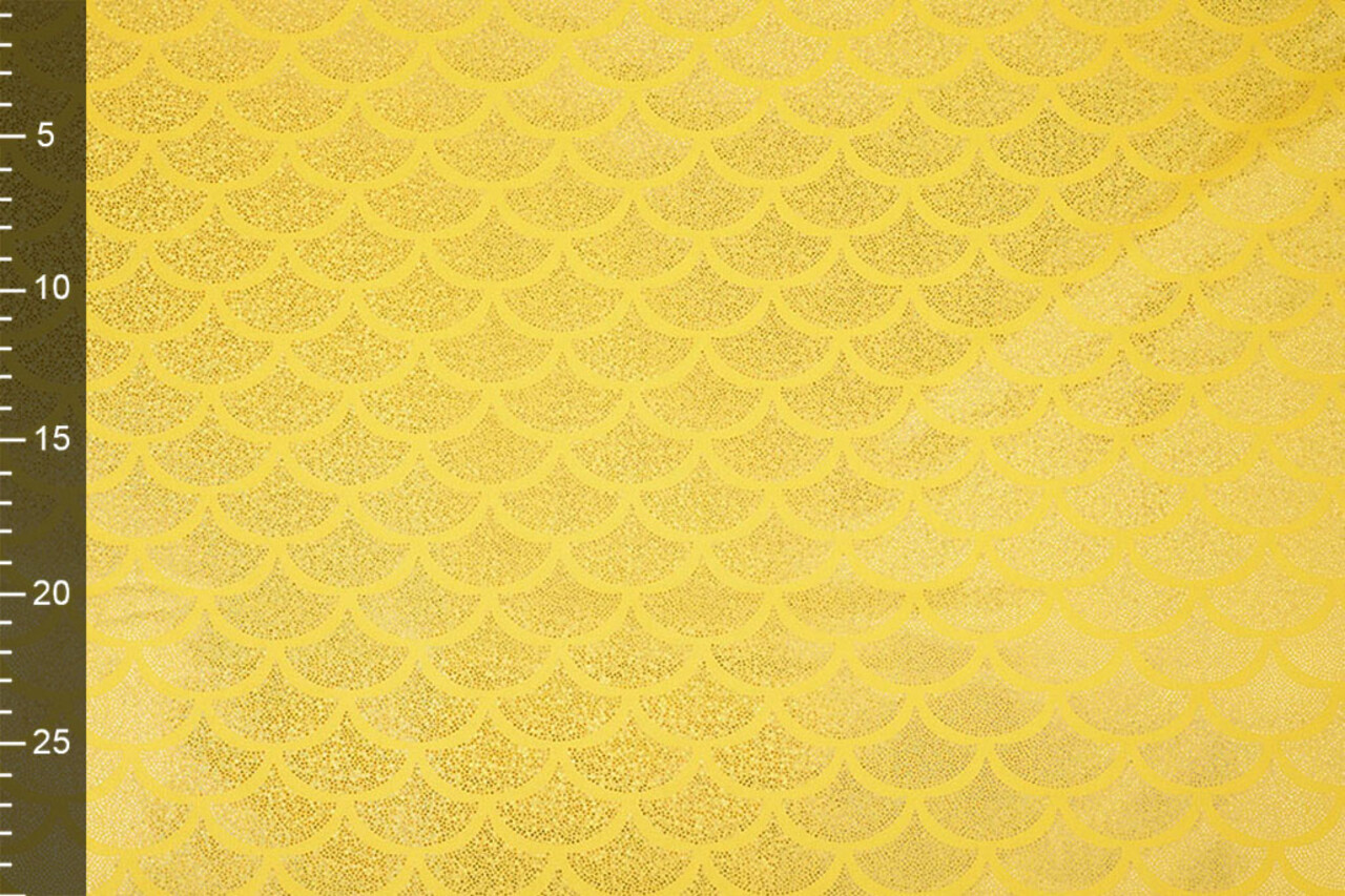 Folienjersey Mermaid Fantasy Gelb Folienjersey Mermaid Fantasy Gelb
