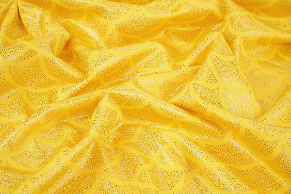 Folienjersey Mermaid Fantasy Gelb Folienjersey Mermaid Fantasy Gelb
