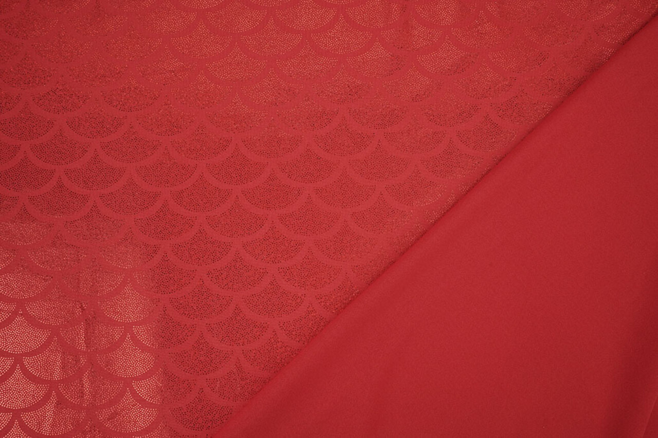 Folienjersey Mermaid Fantasy Rot Folienjersey Mermaid Fantasy Rot