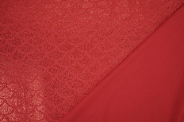 Folienjersey Mermaid Fantasy Rot Folienjersey Mermaid Fantasy Rot