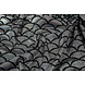 Lamé Sirena Fantasy Plateado sobre Negro Lamé Sirena Fantasy Plateado sobre Negro