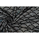 Lamé Mermaid Fantasy Zilver op Zwart Lamé Mermaid Fantasy Zilver op Zwart