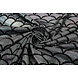 Lamé Mermaid Fantasy Argent sur Noir Lamé Mermaid Fantasy Argent sur Noir
