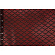 Lamé Mermaid Fantasy Rood op Zwart Lamé Mermaid Fantasy Rood op Zwart