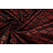 Lamé Mermaid Fantasy Rood op Zwart Lamé Mermaid Fantasy Rood op Zwart