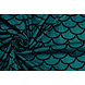Lamé Mermaid Fantasy Aqua op Zwart Lamé Mermaid Fantasy Aqua op Zwart