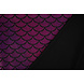 Lamé Mermaid Fantasy Cyclamen sur Noir Lamé Mermaid Fantasy Cyclamen sur Noir