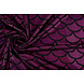 Lamé Mermaid Fantasy Cyclamen sur Noir Lamé Mermaid Fantasy Cyclamen sur Noir