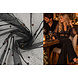 Fine Glitter Tulle with Pearls Black Fine Glitter Tulle with Pearls Black