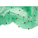 Fine Glitter Tulle con Perline Verde Mare