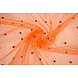 Fine Glitter Tulle with Pearls Orange