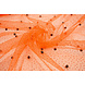 Feiner Glitzer Tüll mit Perlen Orange Feiner Glitzer Tüll mit Perlen Orange