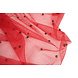 Fine Glitter Tulle with Pearls Red Fine Glitter Tulle with Pearls Red