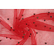 Fine Glitter Tulle con Perline Rosso Fine Glitter Tulle con Perline Rosso