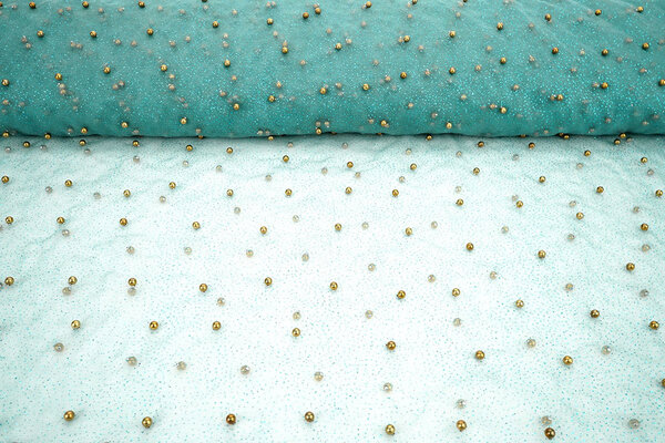 Fine Glitter Tulle con Perline Oceano Fine Glitter Tulle con Perline Oceano
