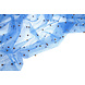 Fine Glitter Tulle con Perline Blu Reale Fine Glitter Tulle con Perline Blu Reale