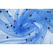 Fine Glitter Tulle con Perline Blu Reale Fine Glitter Tulle con Perline Blu Reale