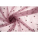 Fine Glitter Tulle with Pearls Mauve Fine Glitter Tulle with Pearls Mauve