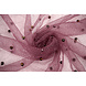 Fine Glitter Tulle con Perline Malva Fine Glitter Tulle con Perline Malva