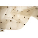 Feiner Glitzer Tüll mit Perlen Beige