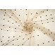 Feiner Glitzer Tüll mit Perlen Beige