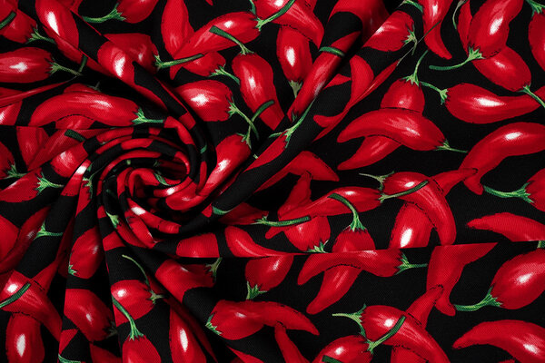 Algodón de Sarga Rojo Pimiento Algodón de Sarga Rojo Pimiento