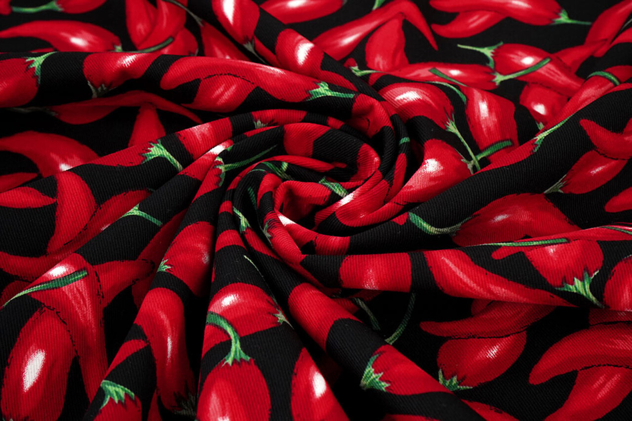 Cotone Twill Peperone Rosso Cotone Twill Peperone Rosso