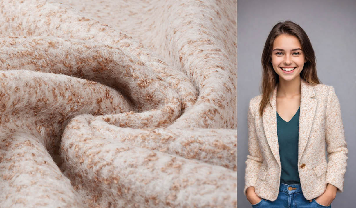 Gestrickter Wollstoff Lanoso