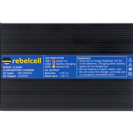 Rebelcell Rebelcell Acculader 12.6V6A li-ion
