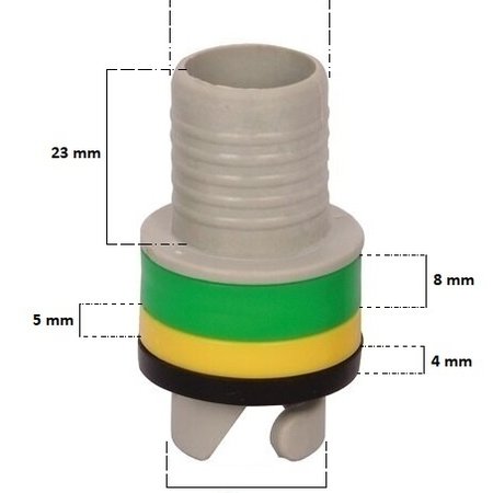 Opzetstuk voor slang luchtpomp (adapter)