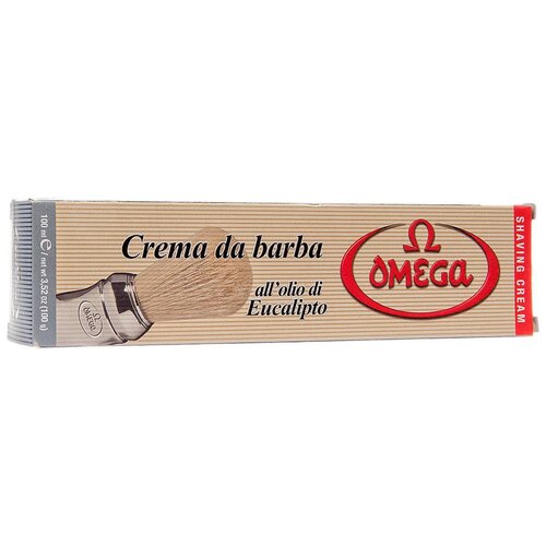 Omega scheercrème in tube met eucalyptusolie  TIJDELIJK 50% EXTRA GRATIS INHOUD op=op