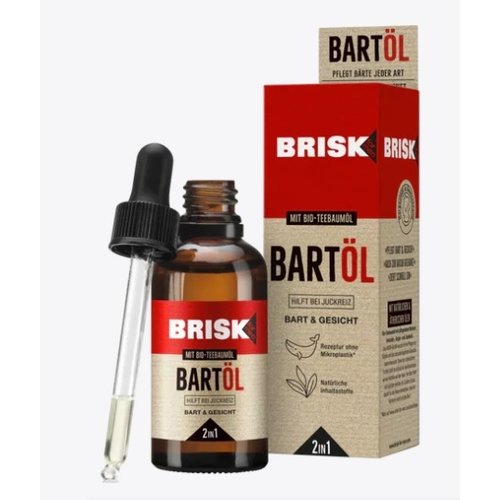 Brisk  Baardolie 2 in 1, 50 ml.