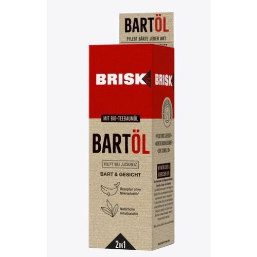 Brisk  Baardolie 2 in 1, 50 ml.