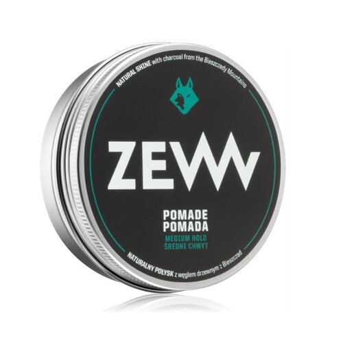 Zew For Men  Pomade Natural Shine with Charcoal 50ml