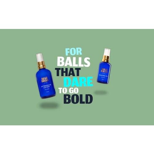 Bald Balls  Scheerolie, xl flesje, 50 ml.