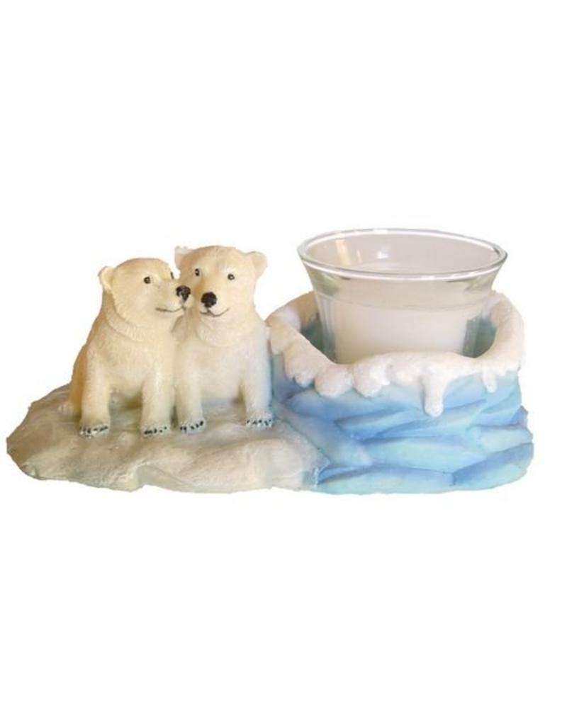 H Originals Twee Baby Ijsbeer Met Waxine X Cm 1 Assortiment Beeldengroothandel Nl