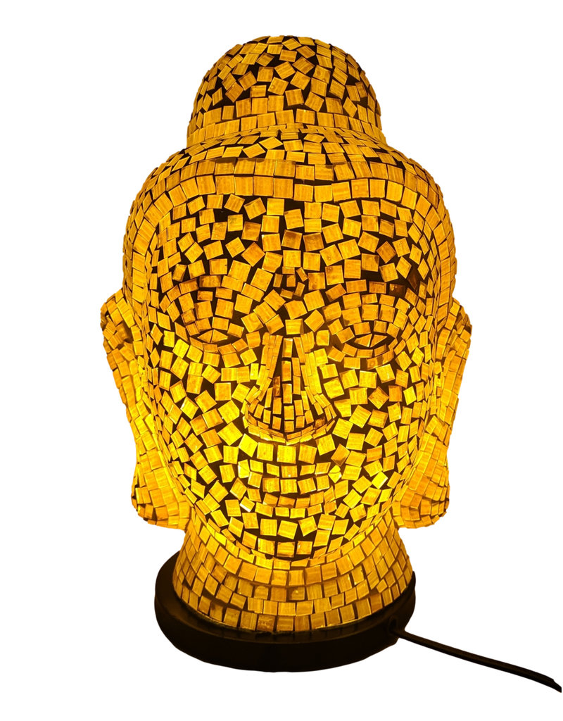 H.Originals Lamp van mozaïek  - Boeddha hoofd 40cm