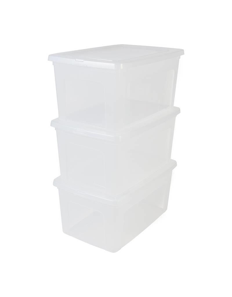 IRIS Modular Clear Box - 50 liter - set van 3