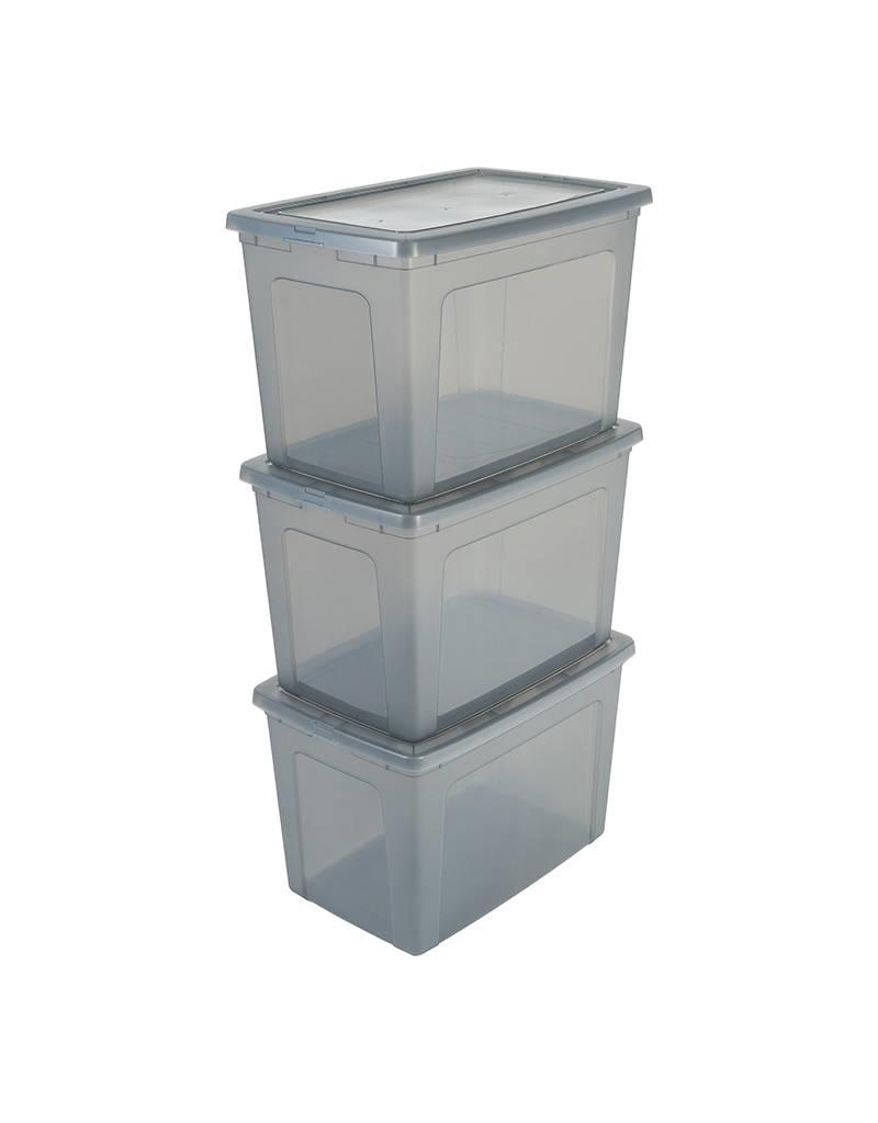 IRIS Modular Clear Box - 70 liter - set van 3