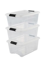IRIS New Top Box - 15L - set van 3 - Transparant